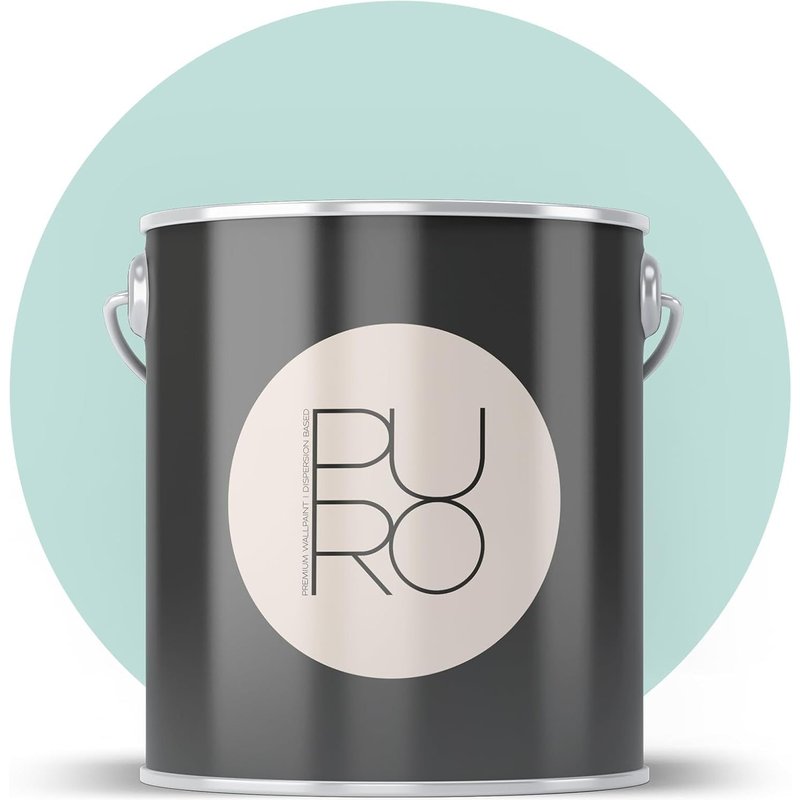 PURO Premium Peinture murale c4006-Peinture de peintre avec un très grand pouvoir couvrant-Peinture d'intérieur mate de qualité supérieure en bleu-1 l