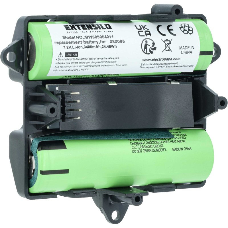 EXTENSILO Batterie remplacement pour Bose 829049-0210, 080065, 080063, 080061 pour haut-parleurs, enceintes portatives (3400mAh, 7,2V, Li-ion)