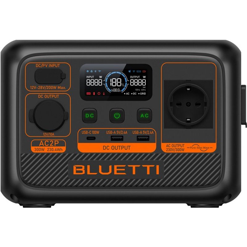 Bluetti AC2P station d'alimentation portable Phosphate de fer lithié (LiFePo4) 3,6 kg