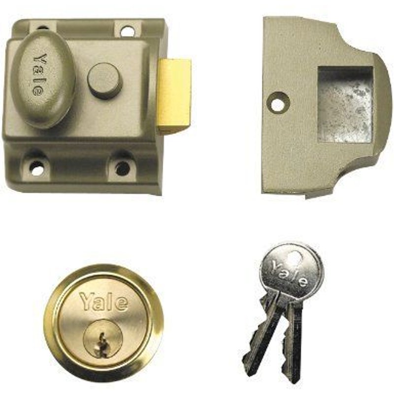 Yale Locks 706PB Verrou de sûreté traditionnel en laiton poli entrée 40 mm