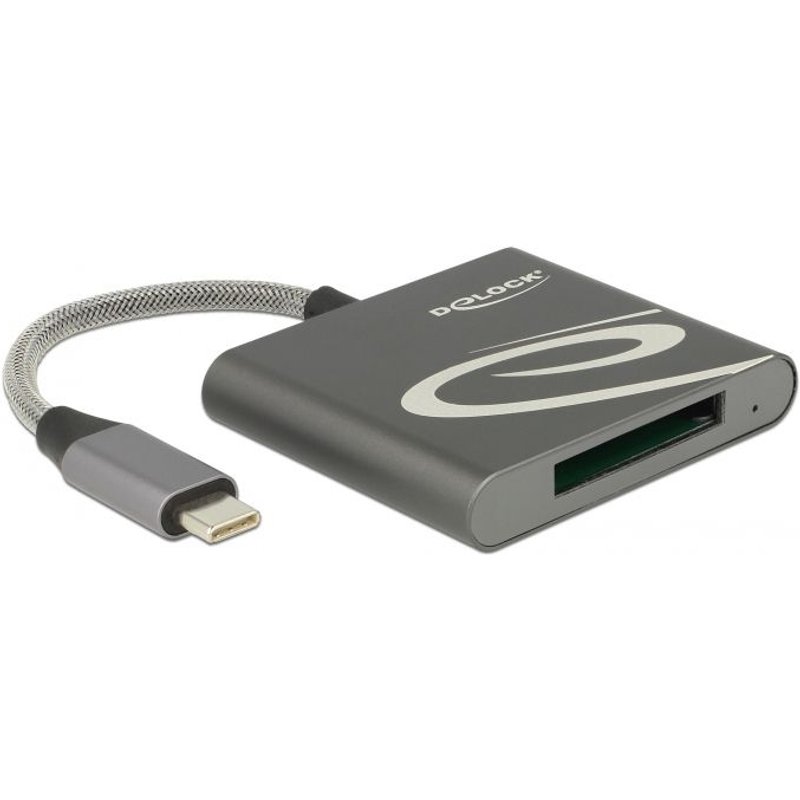 DeLOCK 91746 lecteur de carte mémoire USB 3.2 Gen 1 (3.1 Gen 1) Type-C Anthracite