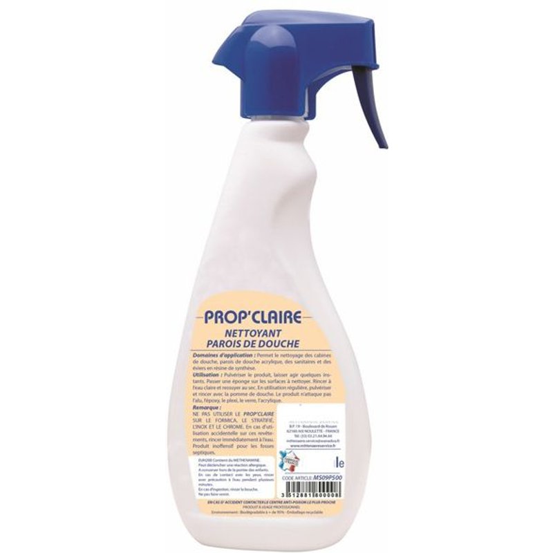 NETTOYANT PAROI DOUCHE PULVERISATEUR 500 ml