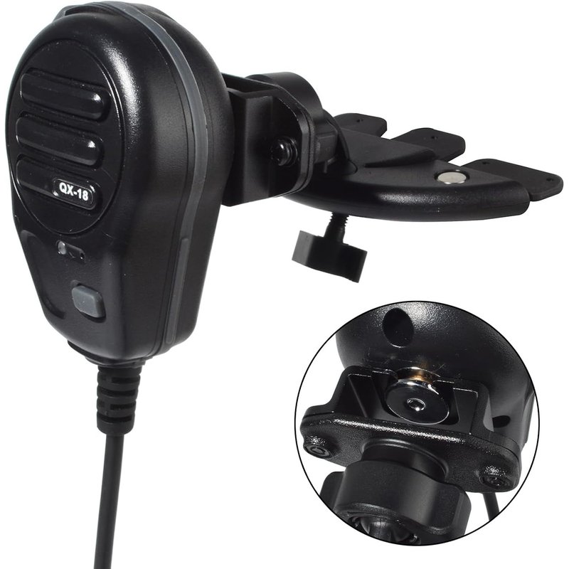 Walkie Talkie Holder CD Slot Car Radio Holder Microphone Holder Compatible with Motorola Kenwood Midland Quansheng Bidrectional Radio or Mic