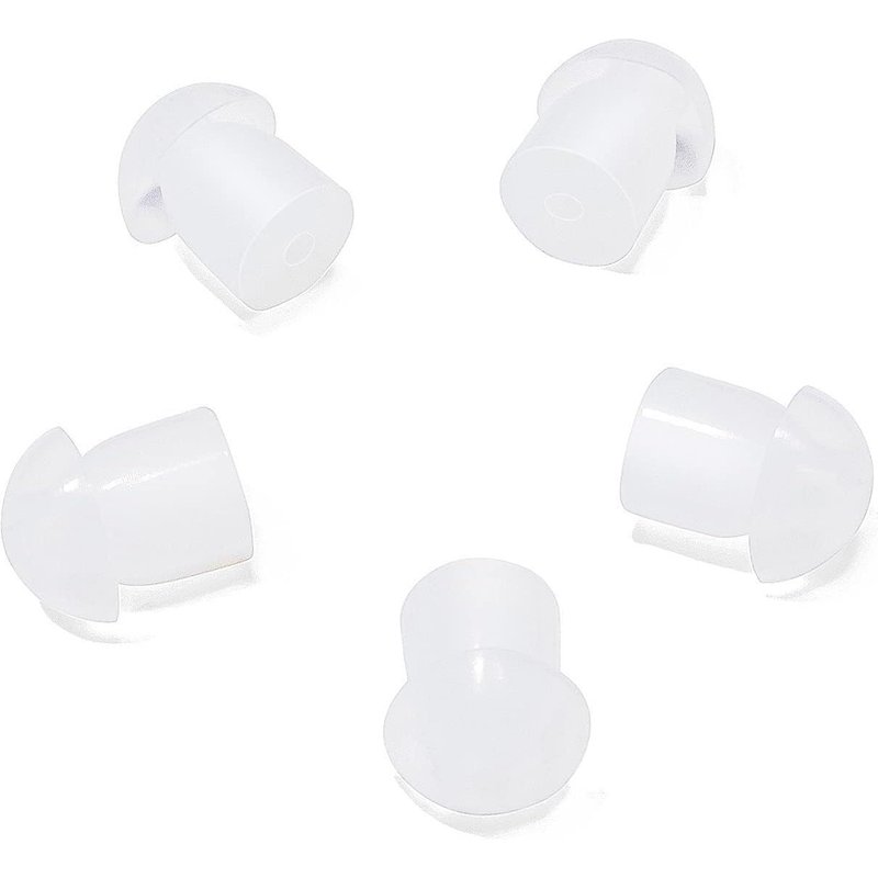 Replacement Acoustic Safety Tube Earpiece Compatible with Motorola Kenwood Walkie Talkie Earphone (5 Pieces,White)