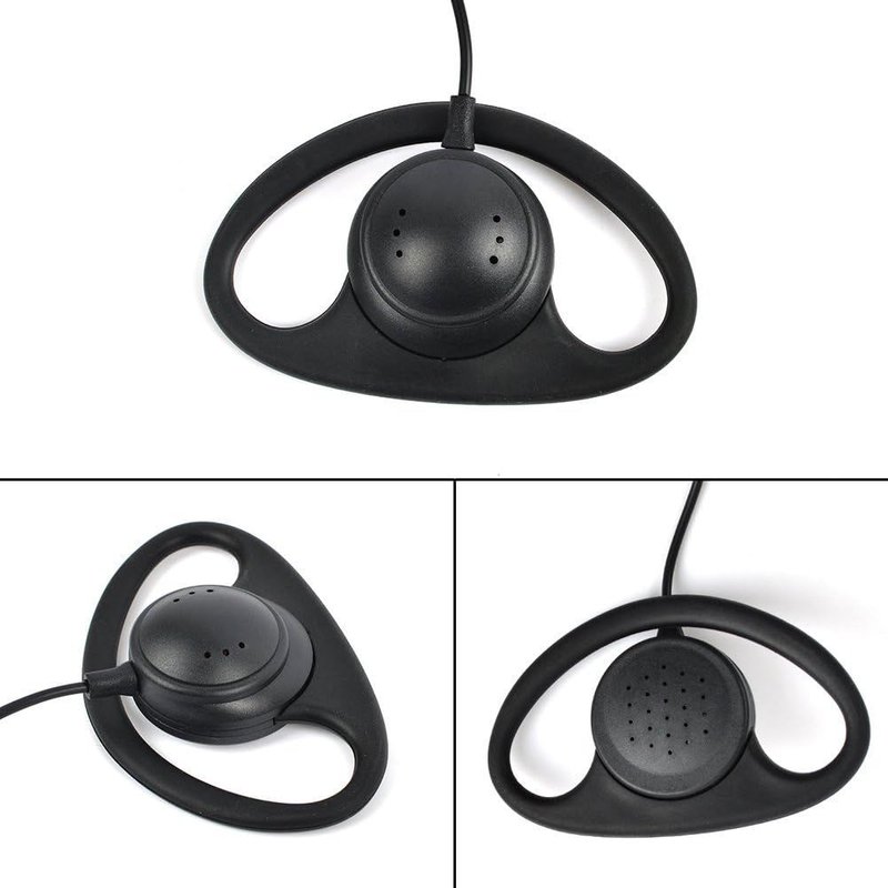 Walkie Talkie Earpiece Earpiece with PTT Mic for Motorola CP100 CP040 CP200 CLS1410 CLS1450 GP208 GP2000 GP3188 Yaesu FT-4XR Portable Two-Way Radio (Pack of 2)