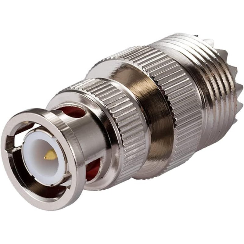 SO239 UHF Female to BNC Male Antenna Adapter for CB Antenna CB Aerial Ham Radio Walkie Talkie Handheld Two Way Radio PL259 Coax Wireless LAN Devices (2 Pieces)