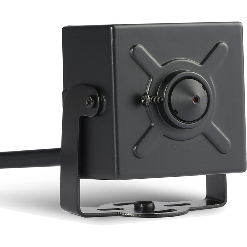 TSEye Mini caméra IP PoE 5MP avec Audio,Objectif Sténopé de 3,7 mm,Ultra HD 2880 x 1620P@20fps,Caméra de Sécurité Domestique PoE Microphone CCTV P2P Surveillance (I706-2-P-A-TS Métal)