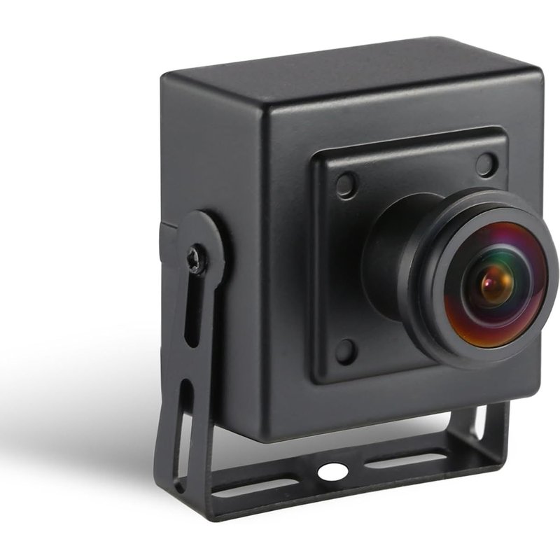 5MP POE IP Mini Caméra,Ultra HD 2880x1620P,Objectif Fisheye 1,7 mm (170°FOV),Petite Caméra H.265 Détection de Mouvement de Surveillance,Application PC/Téléphone (I706-3-P)