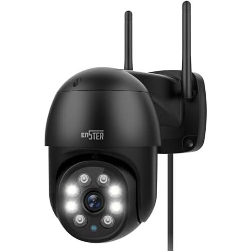 2.5K 4MP Caméra de Surveillance Extérieure WiFi 2.4GHz/5ghz,360 ° PTZ Caméra avec Détecteur de Mouvement Humain,Suivi Automatique,Vision Nocturne Couleur,Audio Bidirectionne