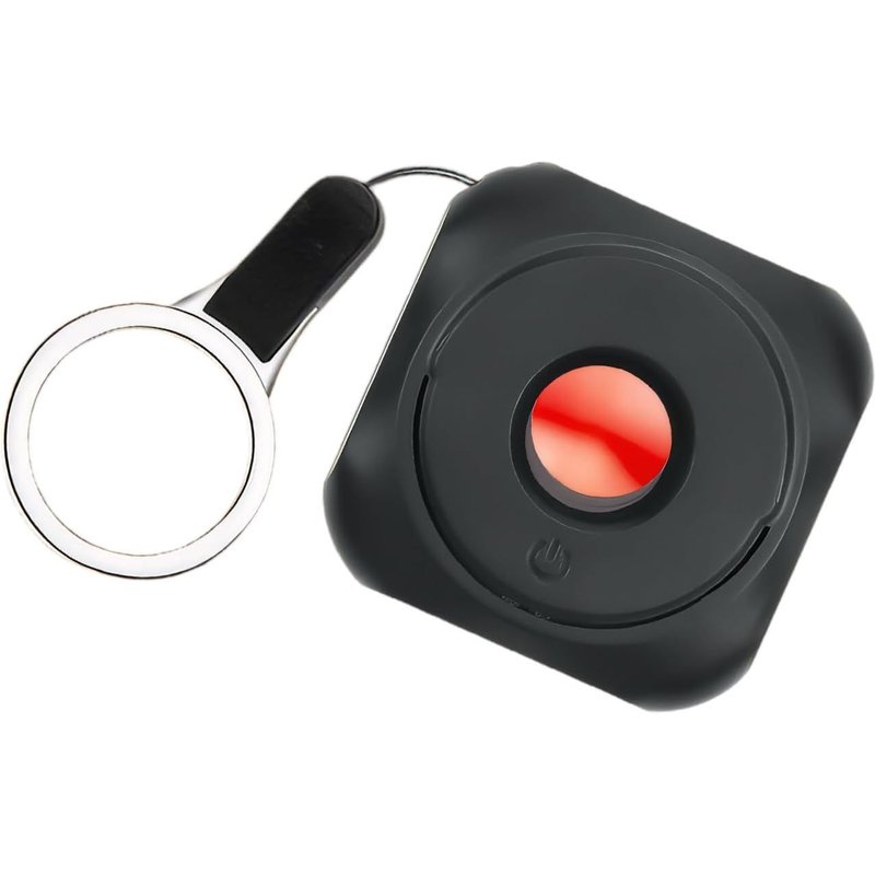 Hidden Camera Detector,Infrared Anti-Spy Scanner,Portable Camera Detector for Hotel,Home,Office,Travel,Car,Locker Room,Bathroom,Protect Your Privacy (Black)