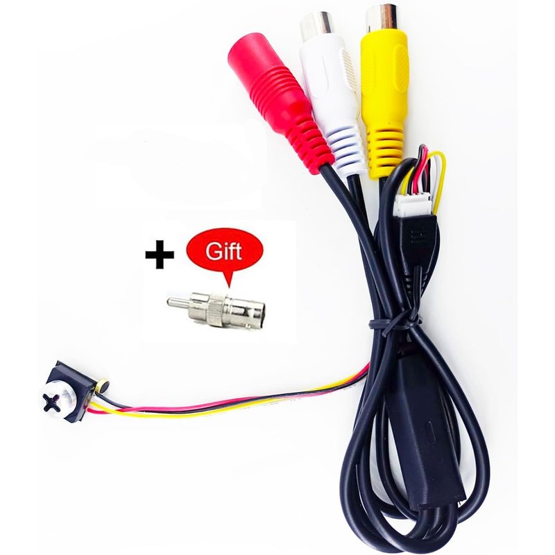 Micro caméra de vidéosurveillance HD 1000TVL 3,6 mm 90 degrés petite caméra filaire portable 12 x 12 mm