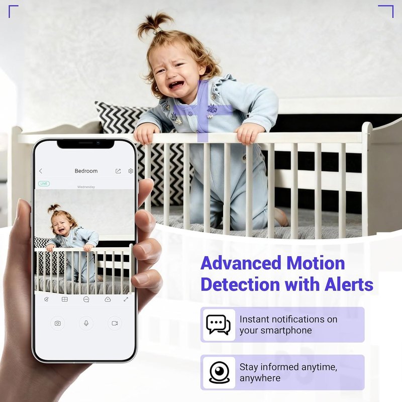 1080P WiFi Miniature Spy Camera-Smart Surveillance Camera with Night Vision,Motion Detection and Long Battery Life Remote Surveillance for Baby,Home,Office and Year