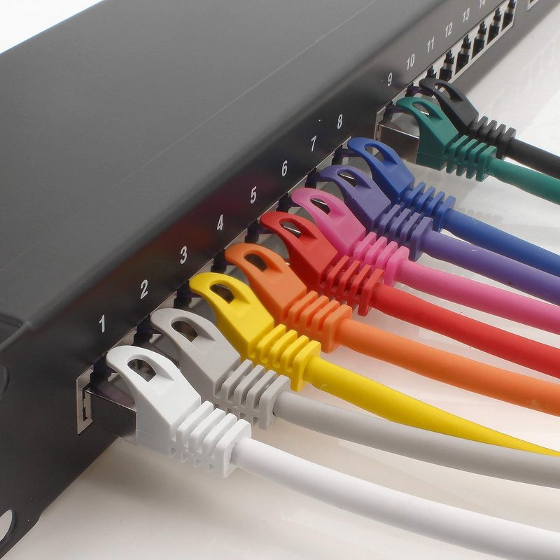 CAT7 CAT 7 10 Gigabit Network Cable 10 x 1 m RJ45 Ethernet LAN DSL Router Modem-Blue