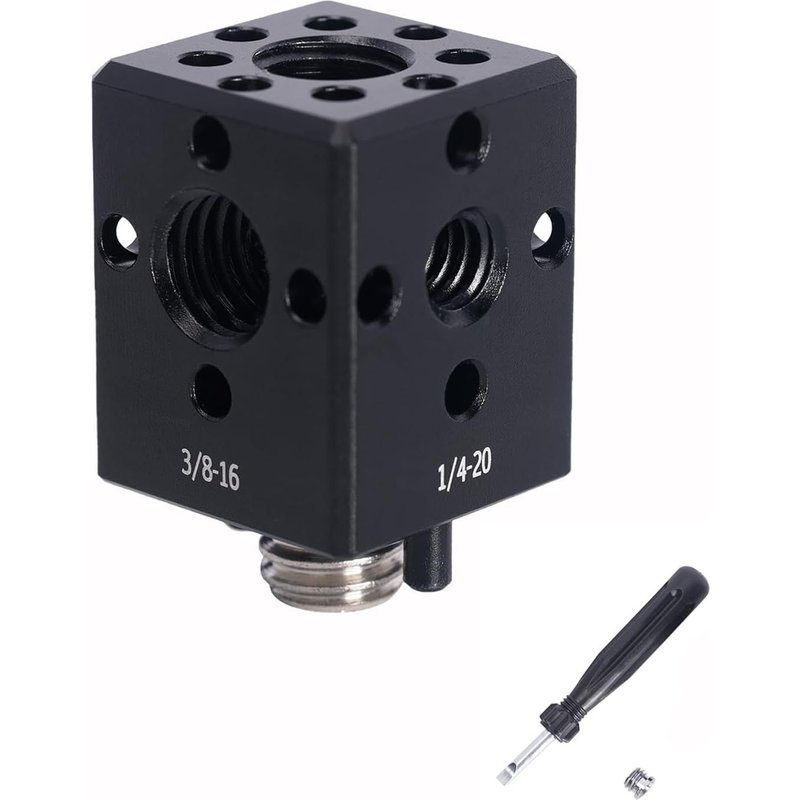 Camera Mount Extension for ARRI Location Hole 5 in 1 DSLR Cage Converter Adapter for Ball Joint Magic Arm Friction Arm Shoe Adapter Clamp