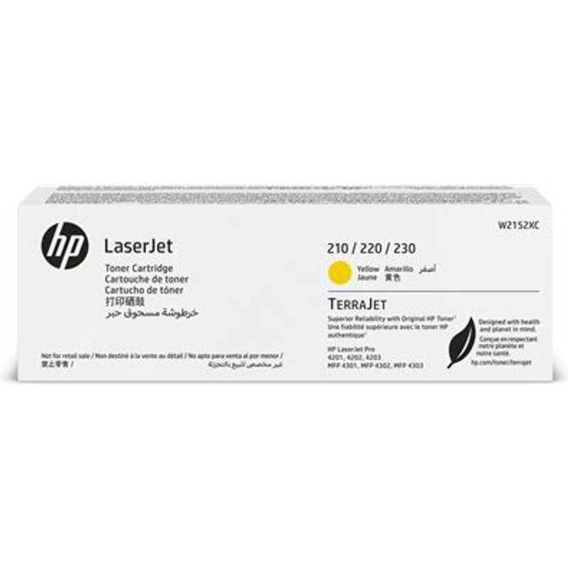 Hp W2152xc Yellow Original Contract Laserjet Toner Cartrid