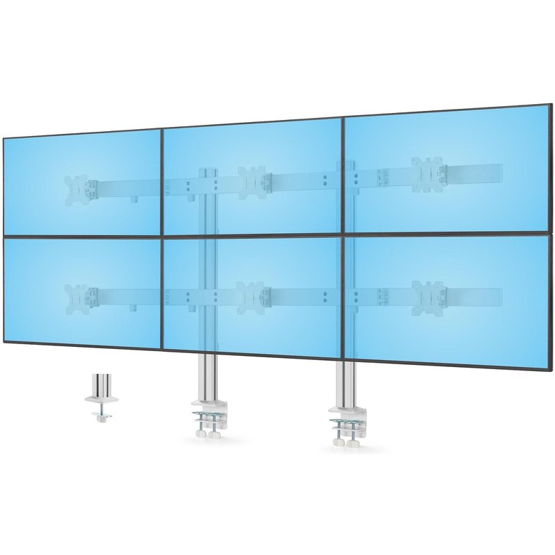 StarTech.com 6-MONITOR-ARM-A support d'écran plat pour bureau 32" Blanc