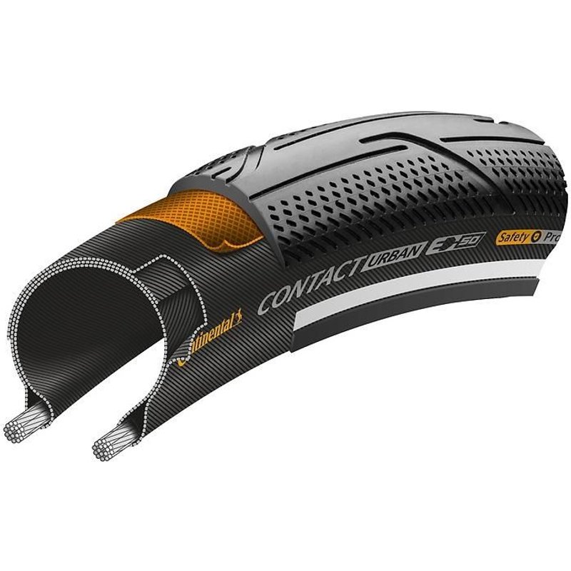 Pneu vélo Continental Contact Urban 27,5x2.00'' TR noir