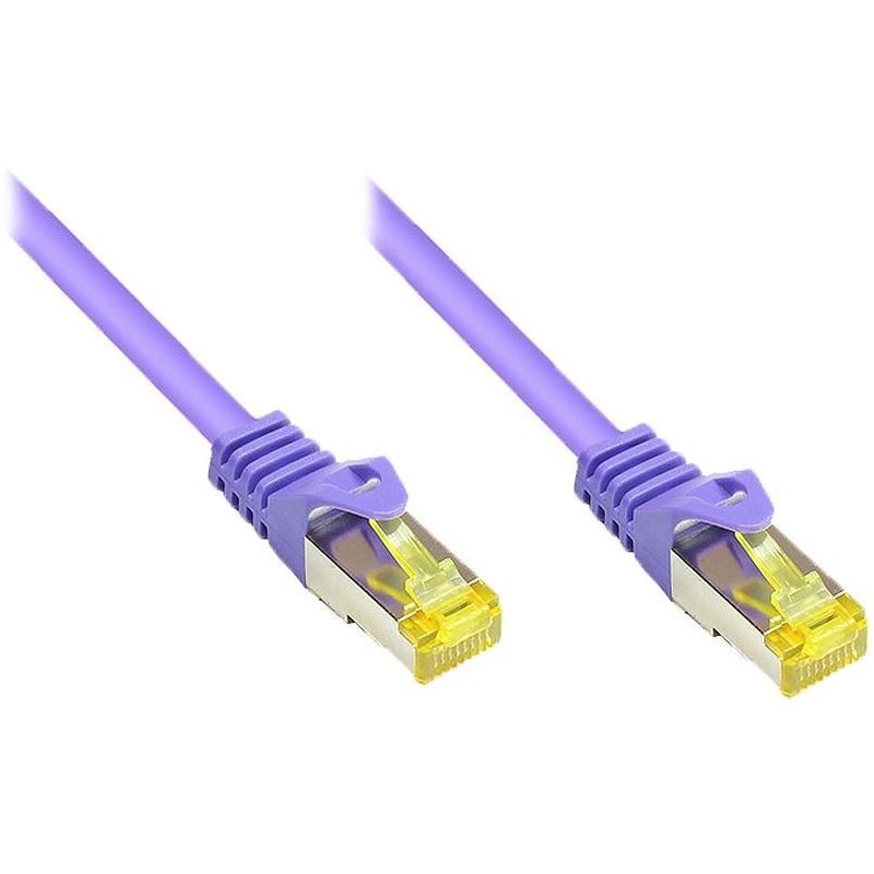 Alcasa 5m Cat7 RJ-45 câble de réseau Violet S/FTP (S-STP)