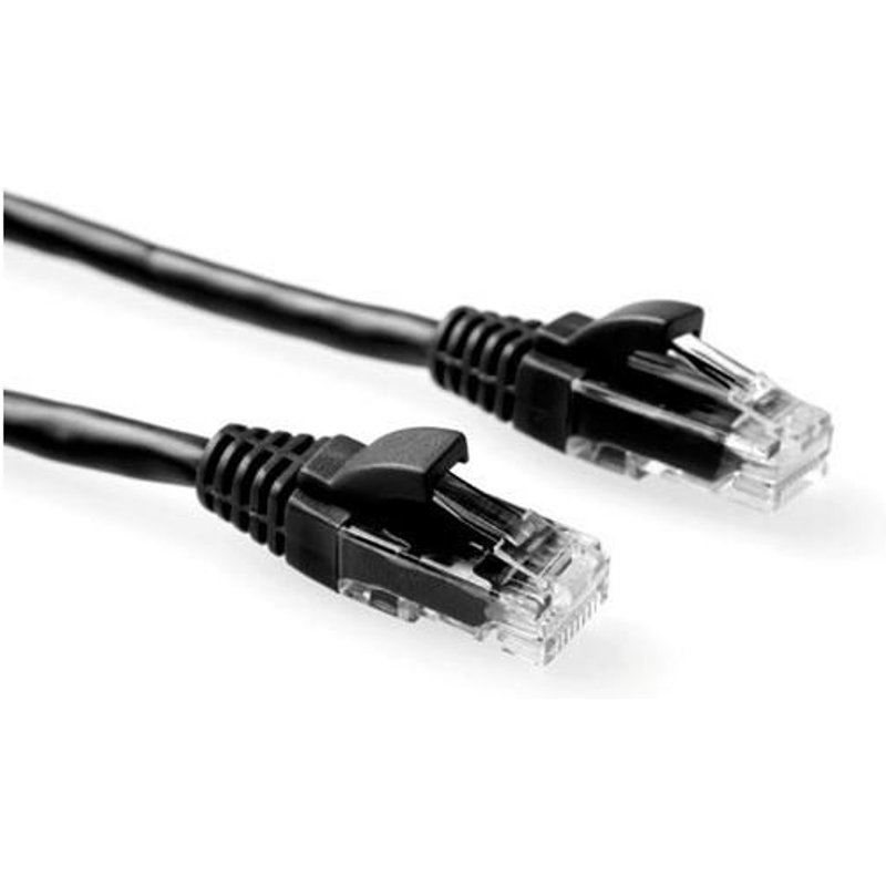 ACT IS8902 câble de réseau Noir 2 m Cat6 U/FTP (STP)