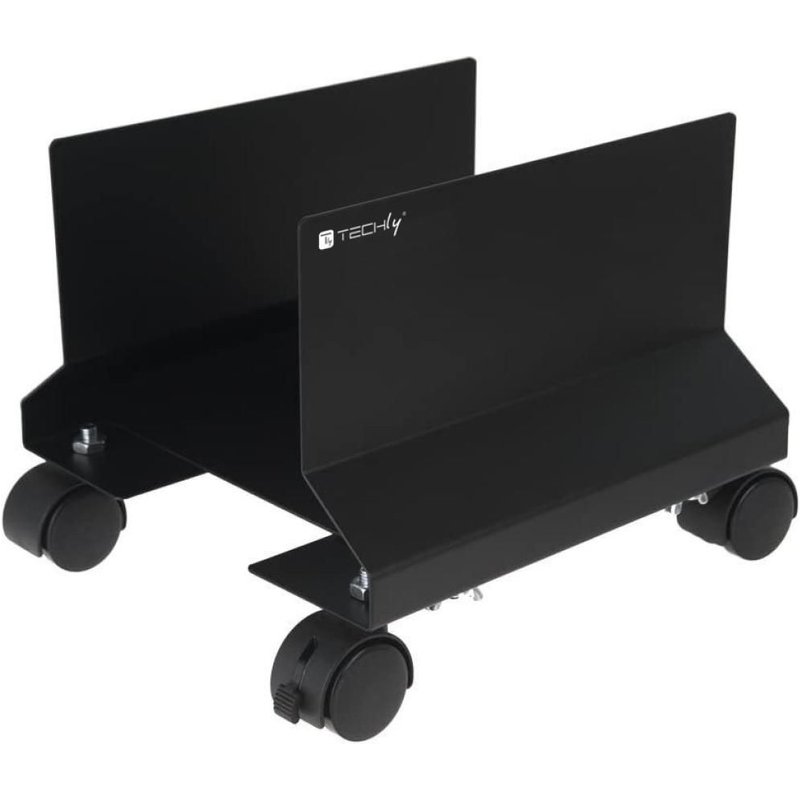 Techly Ica-Cs 34 Chariot Et Support Multimédia Noir Pc Panier Multimédia