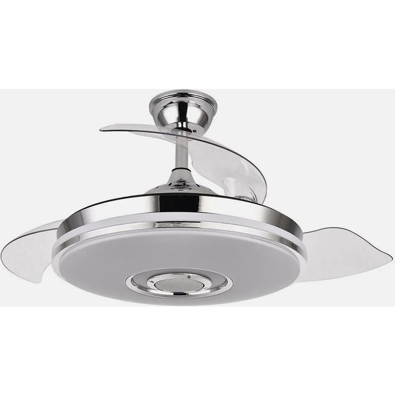 Fabrilamp 165791420 ventilateur Chrome, Blanc