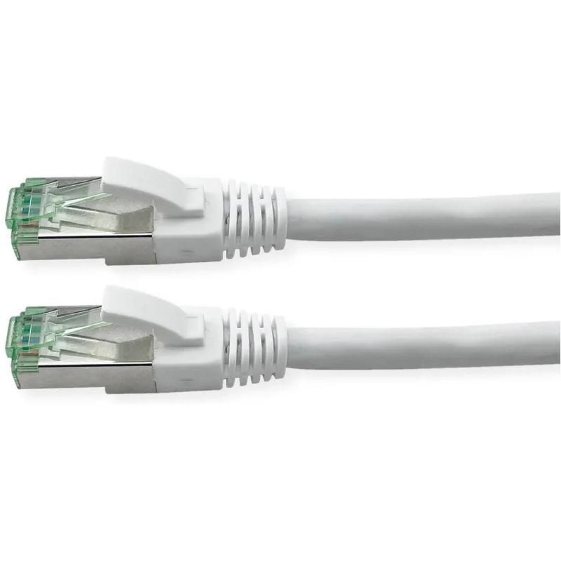 ROLINE Recycled Material 21.45.3261 câble de réseau Blanc 1 m Cat6a S/FTP (S-STP)