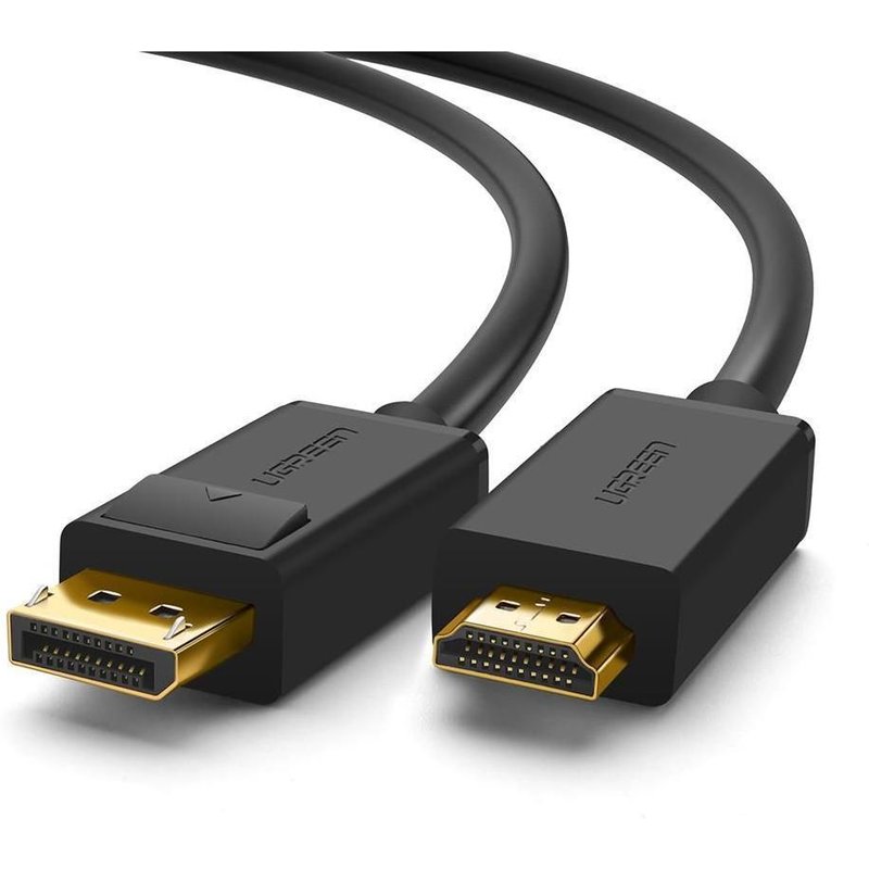 Ugreen 10202 câble vidéo et adaptateur 2 m DisplayPort HDMI Noir