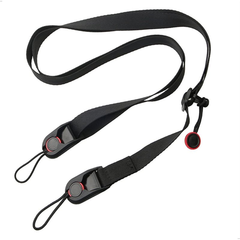 Sangle Appareil Photo-Courroie de Cou et d'épaule,Sangle de transport pour appareil photo-Sangle universelle-Longueur réglable de 48 à 152 cm-Noir-Ergonomique