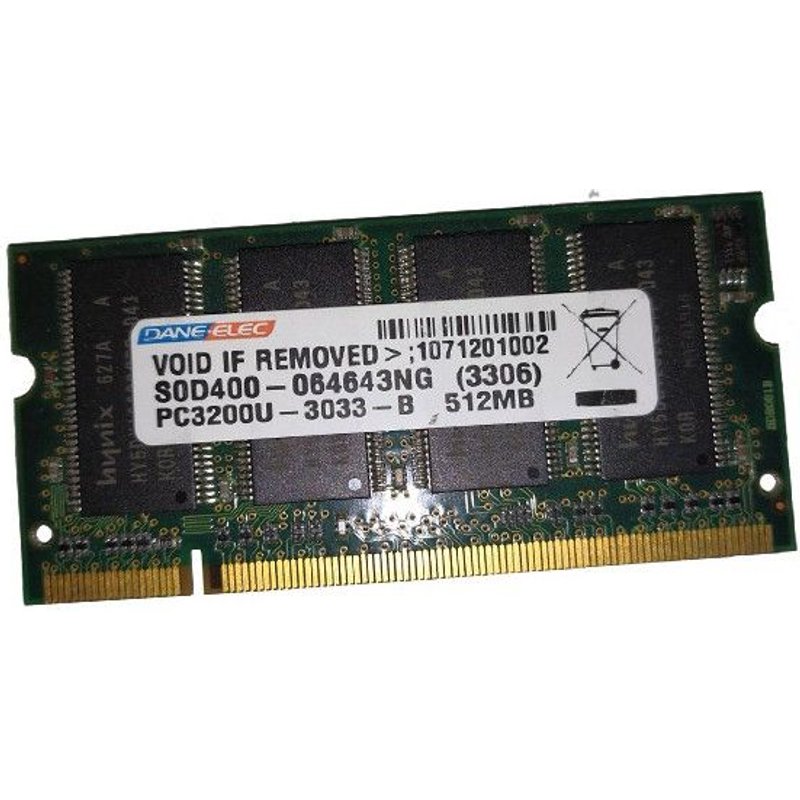 512Mo RAM DANE-ELEC S0D400-064643NG PC-3200S SODIMM DDR1 400MHz PC Portable