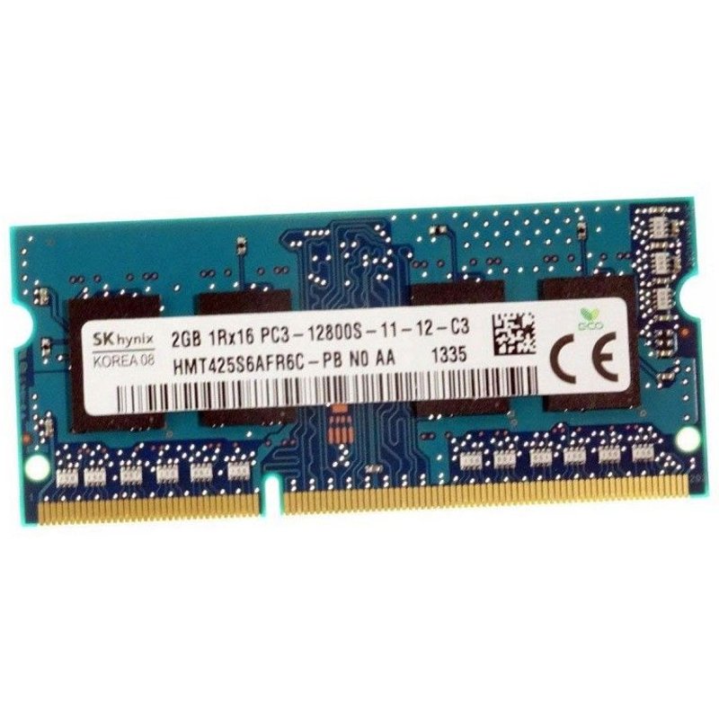2Go RAM Hynix HMT425S6AFR6C-PB SODIMM PC3-12800S 1600MHz DDR3 PC Portable 1Rx16