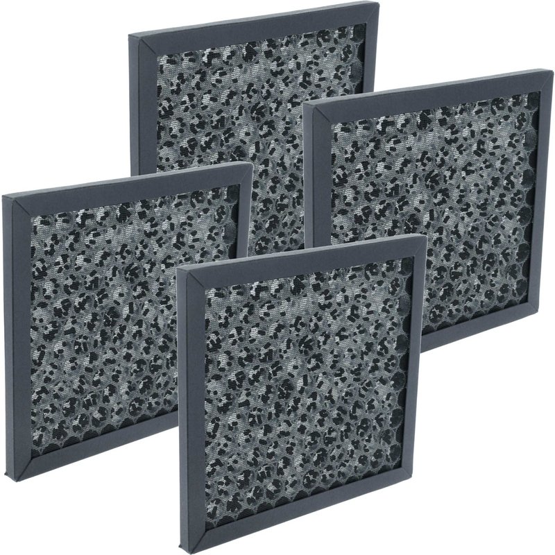 vhbw 4x Filtre à charbon actif compatible avec One Life X purificateur d'air - Filtre à air noir