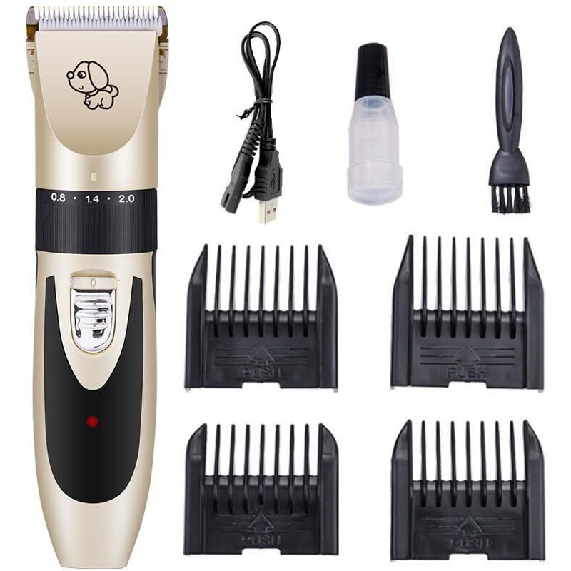 Tondeuse À Fourrure Silencieuse Pour Chien/Tondeuse Pour Chien Avec Accessoires Or/Noir