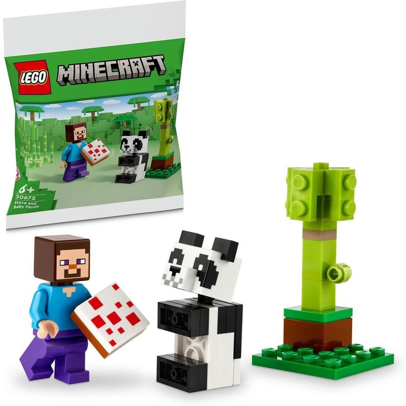 LEGO Minecraft - Steve et le bébé panda (Polybag) - 30672