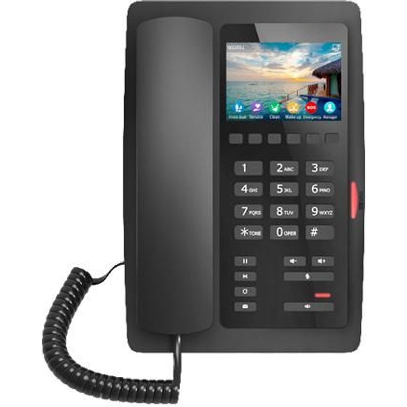 Fanvil H5W téléphone fixe Noir 2 lignes Wifi