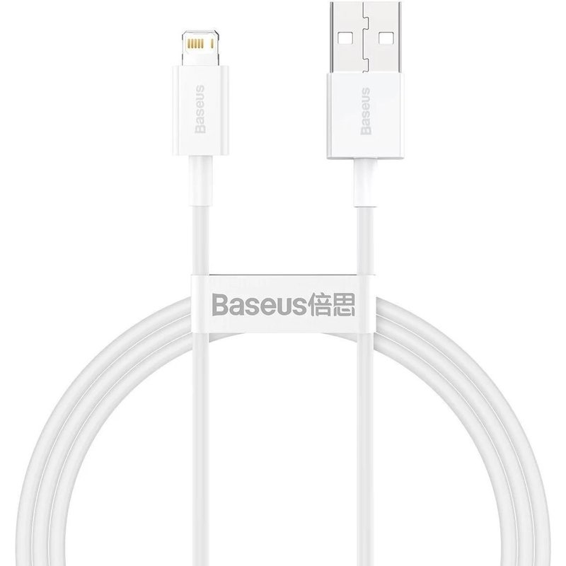 Baseus CALYS-A02 câble de téléphone portable Blanc 1 m USB A Lightning