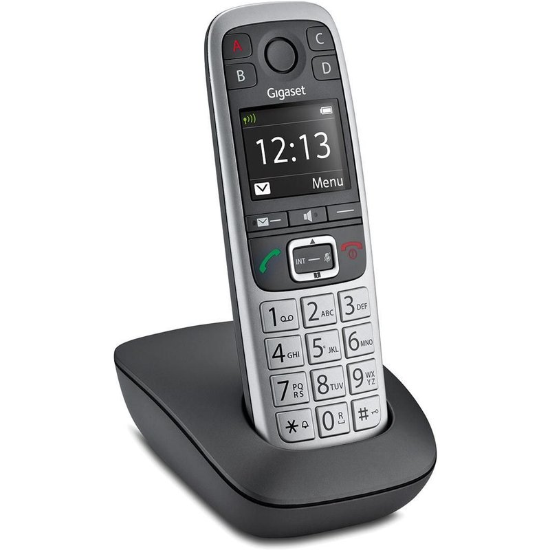 Gigaset E560 Téléphone analog/dect Noir, Argent
