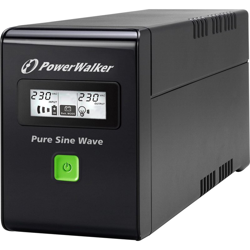 PowerWalker VI 600 SW FR alimentation d'énergie non interruptible Interactivité de ligne 0,6 kVA 360 W 2 sortie(s) CA