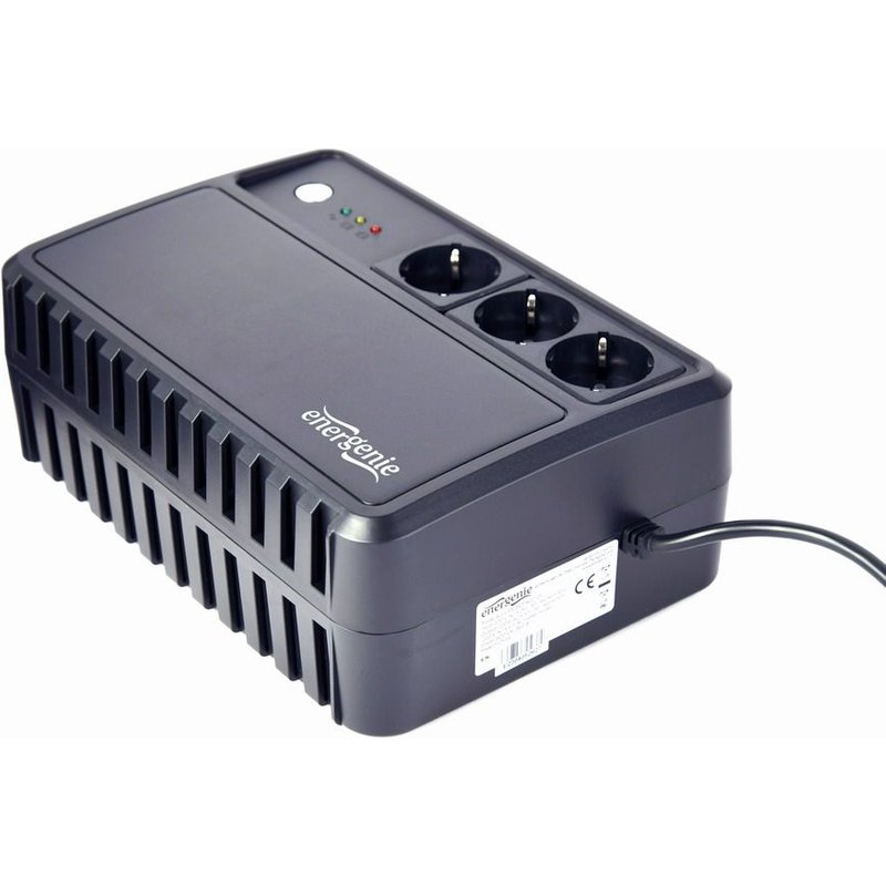 Gembird EG-UPS-3SDT800-01 alimentation d'énergie non interruptible Interactivité de ligne 0,8 kVA 480 W 3 sortie(s) CA