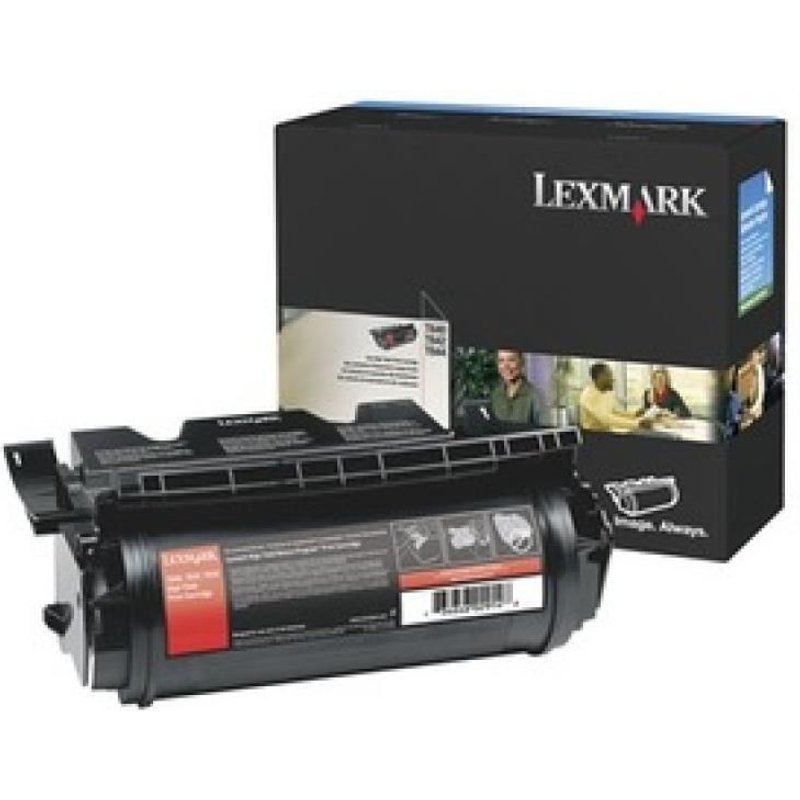 Lexmark - À rendement élevé - noir - original - cartouche de toner - pour Lexmark T640, T642, T644