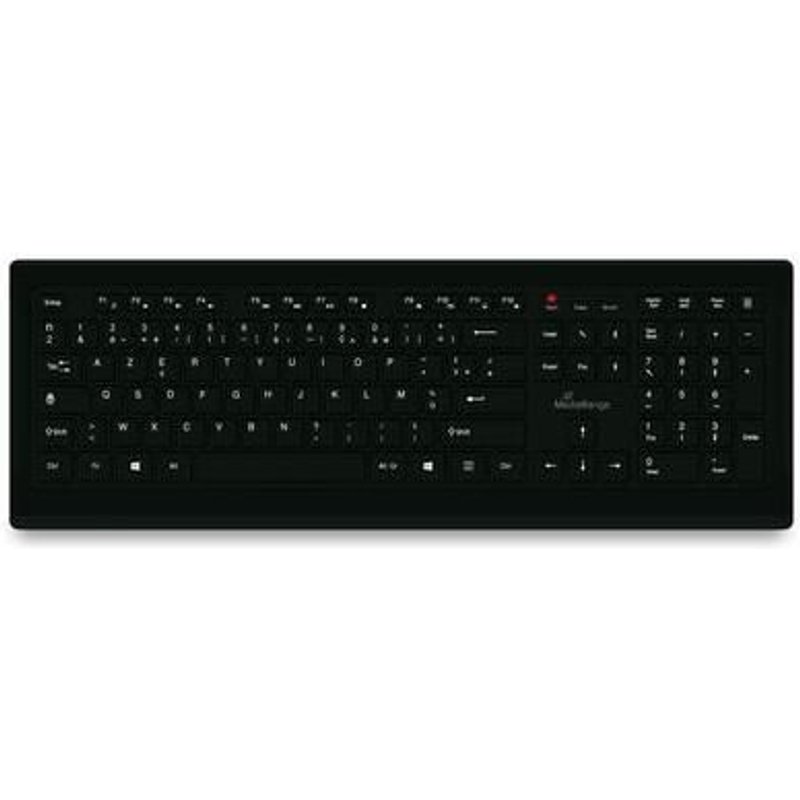 MediaRange MROS101-FR clavier maison/bureau USB AZERTY Français Noir