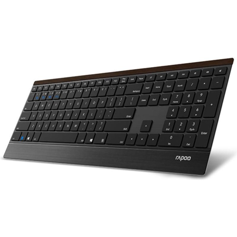Rapoo E9500M clavier Universel RF sans fil + Bluetooth Noir
