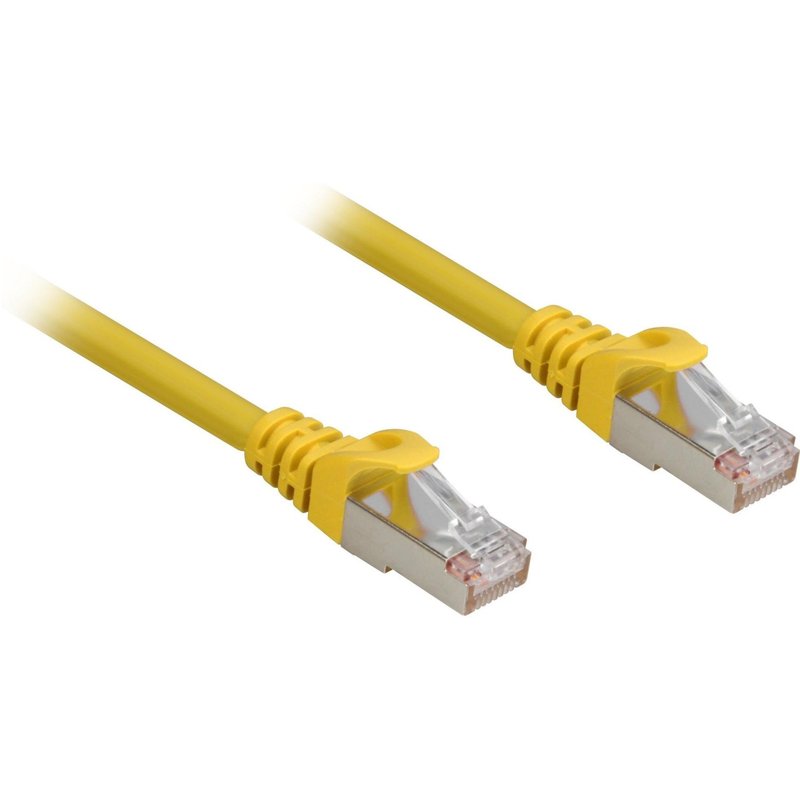 Sharkoon Cat.6a SFTP câble de réseau Jaune 2 m Cat6a S/FTP (S-STP)