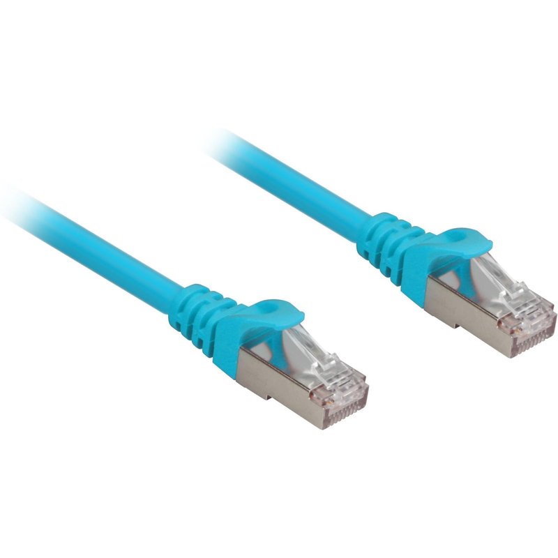 Sharkoon Cat.6a SFTP câble de réseau Bleu 1 m Cat6a S/FTP (S-STP)