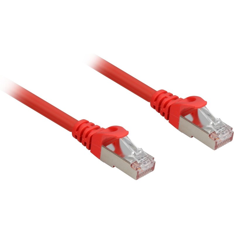 Sharkoon Cat.6a SFTP câble de réseau Rouge 0,5 m Cat6a S/FTP (S-STP)