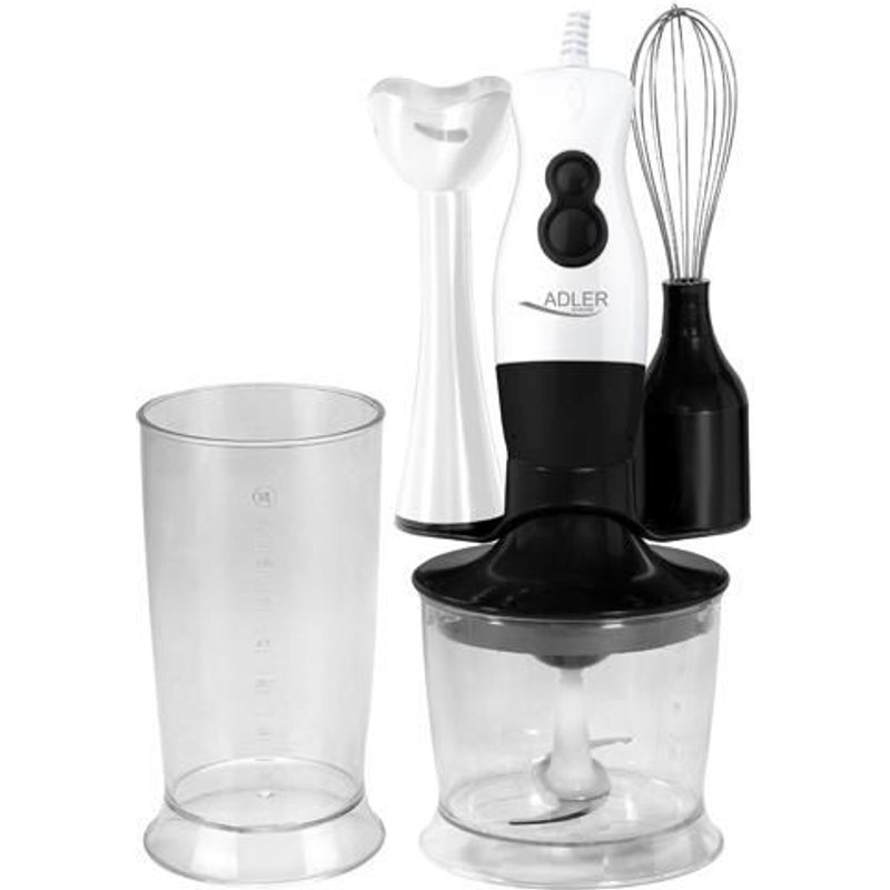 Adler AD 4605 blender Mélangeur de table 200 W Noir, Blanc