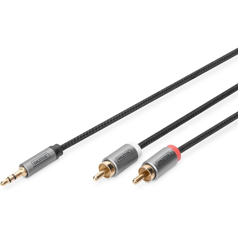 Digitus Câble adaptateur audio, prise jack 3,5 mm vers RCA