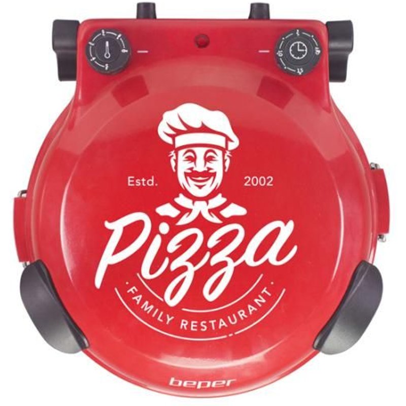 Beper P101CUD300 Machine et four à pizzas 1 pizza(s) 1200 W Noir, Rouge