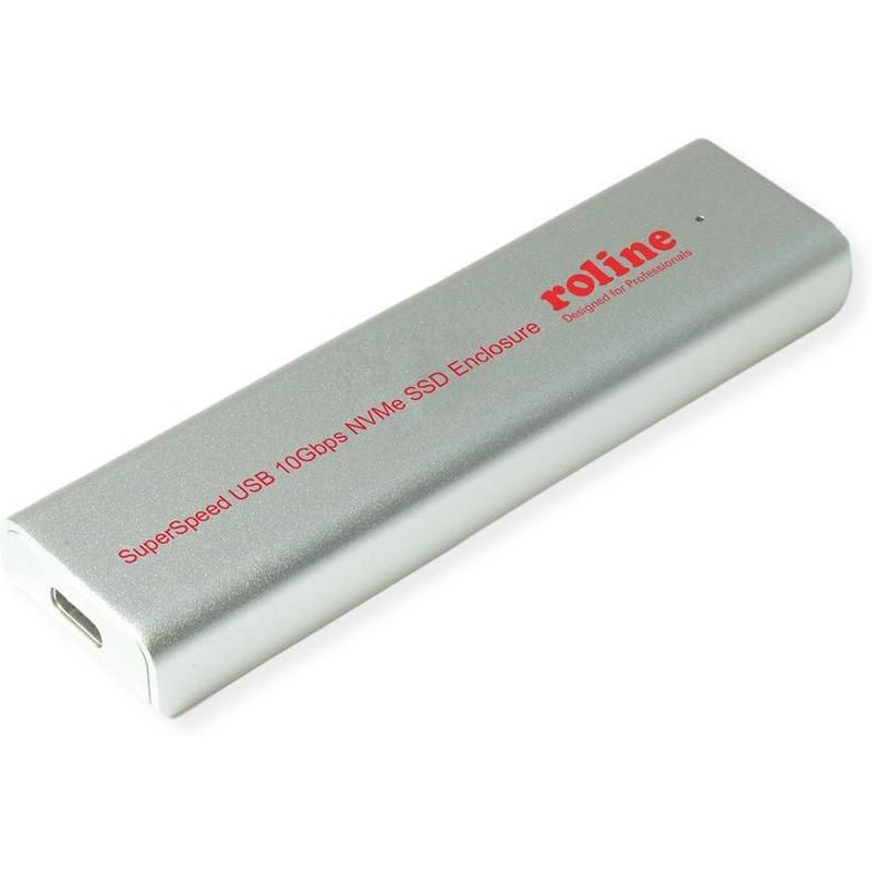 ROLINE 16.01.4148 Boîtier de disques de stockage Enceinte ssd Argent M.2