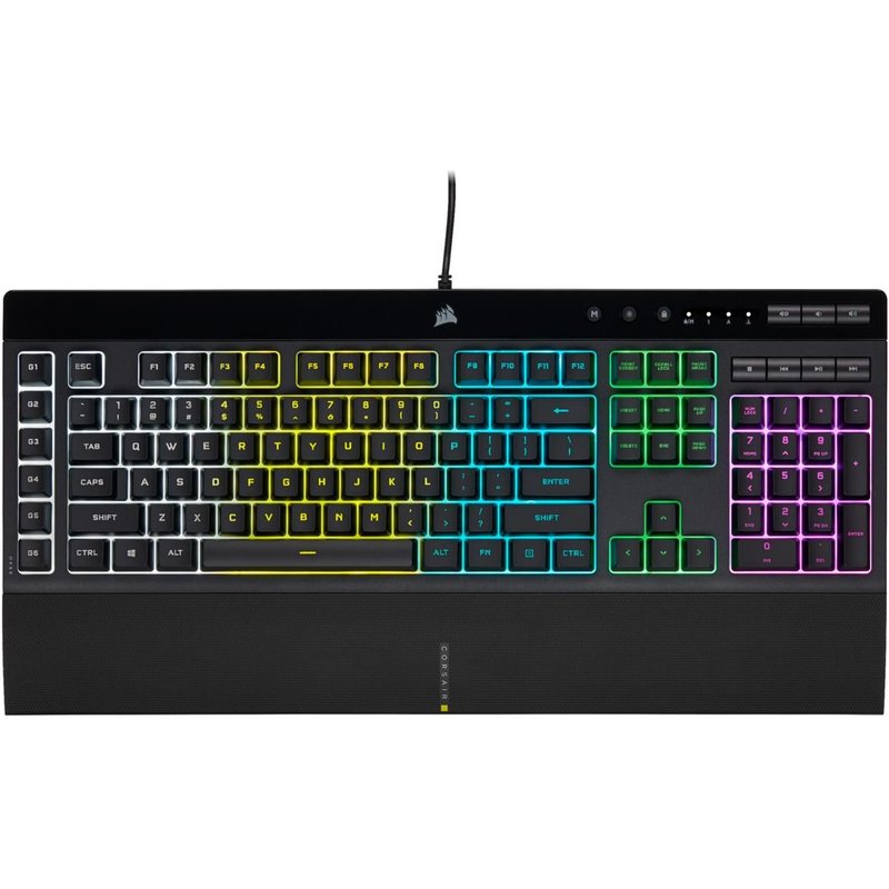 Corsair K55 RGB PRO clavier Gaming USB QWERTZ Allemand Noir