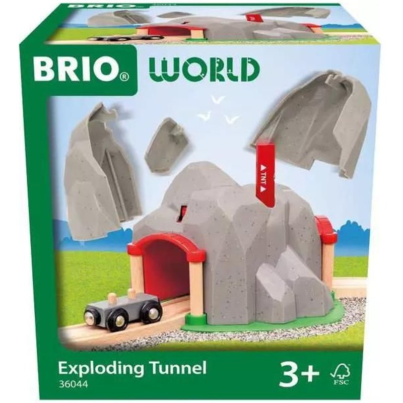 Brio World Train Set Exploding Tunnel